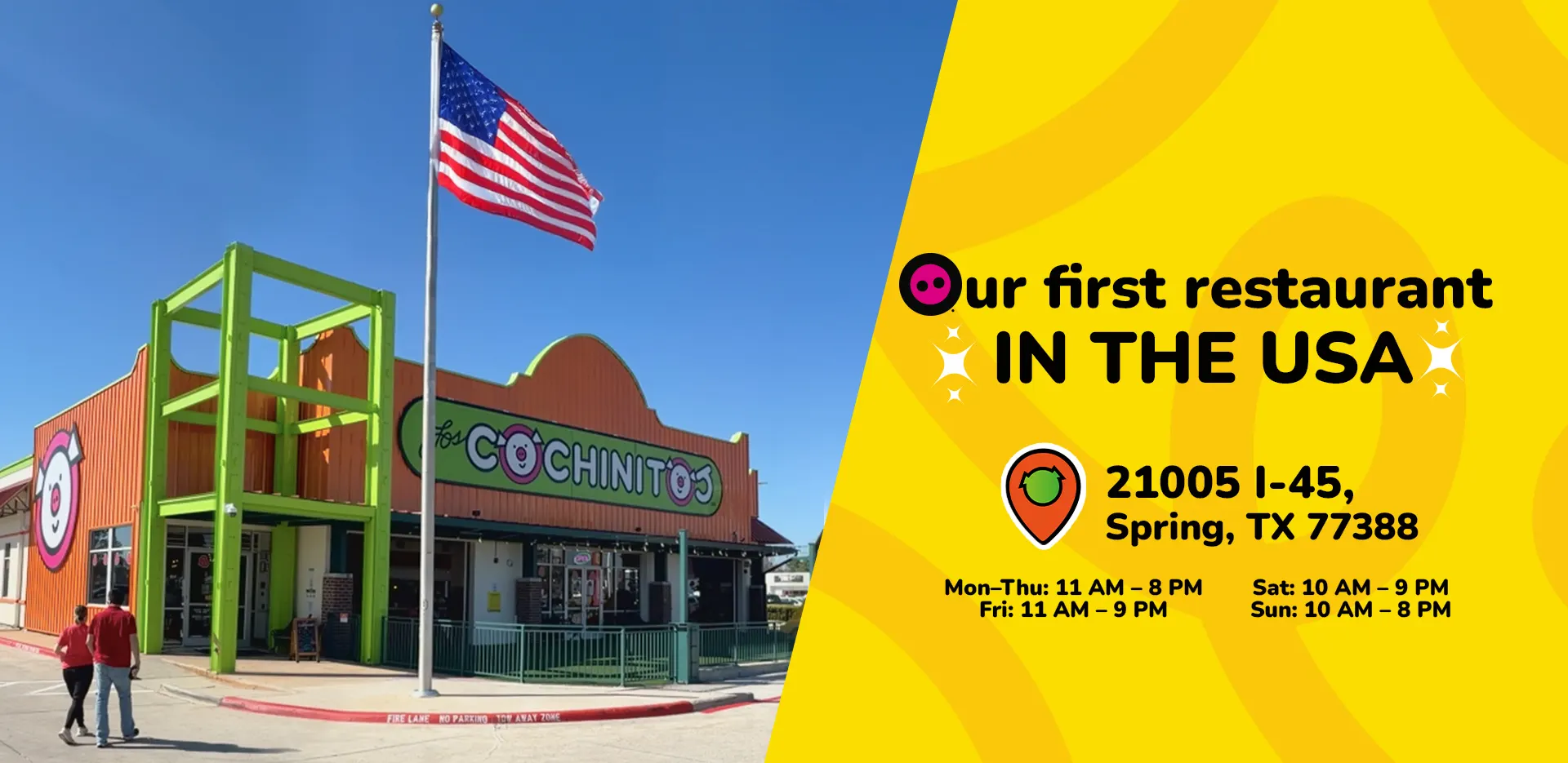 Los Cochinitos promotional banner
